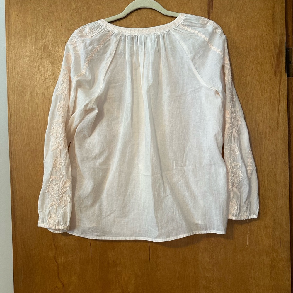 J. Jill Blouse with Floral Embroidery - Picture 2 of 6